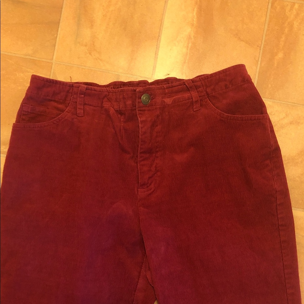 Appleseed's Burgundy Corduroy Trousers - Picture 3 of 5
